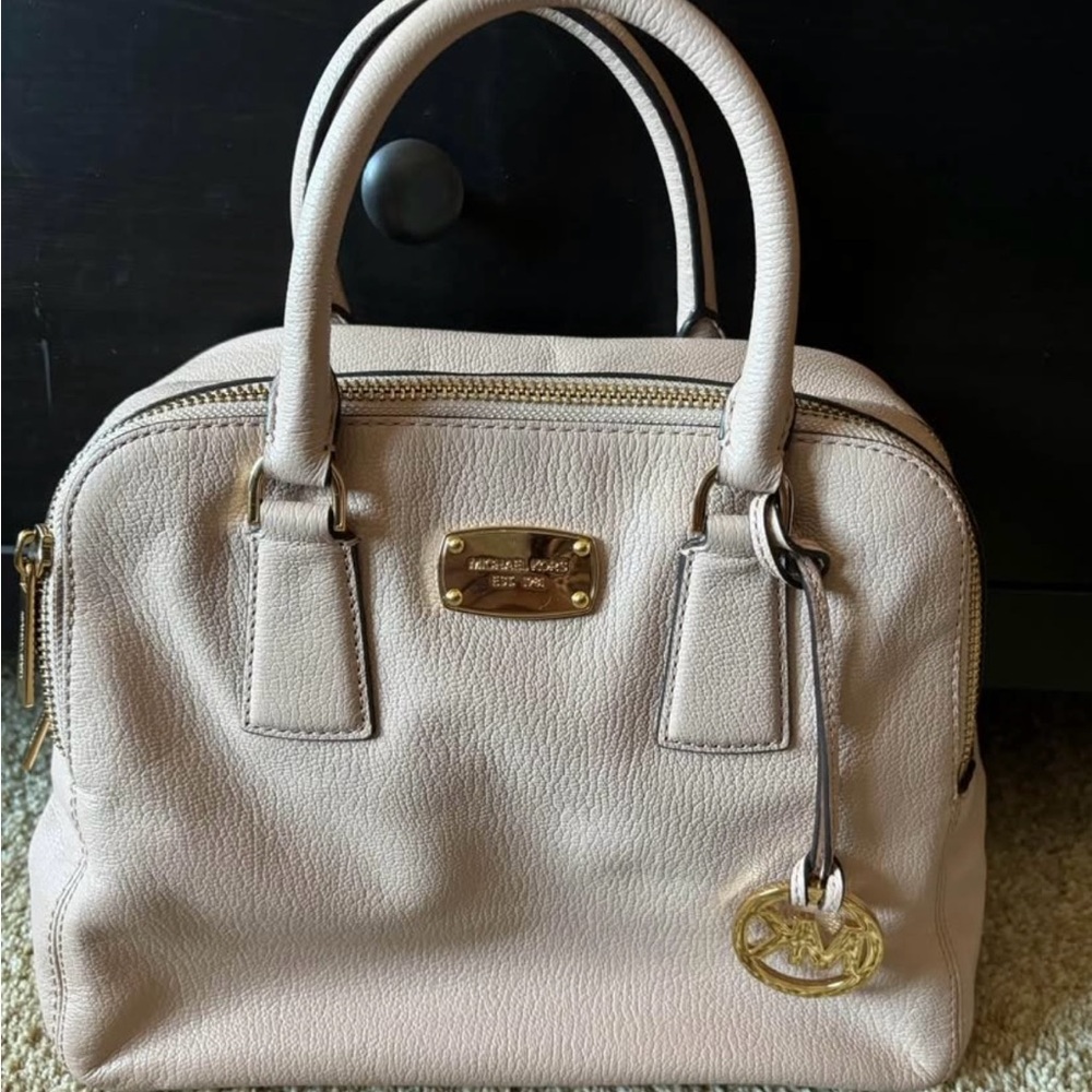 Leather Cream Michael Kors Alexis Satchel